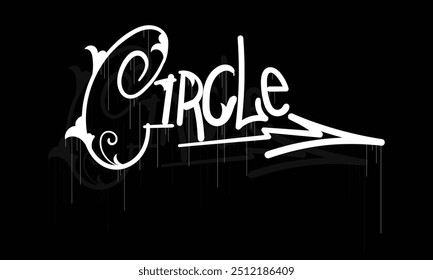 CIRCLE lettering custom style design