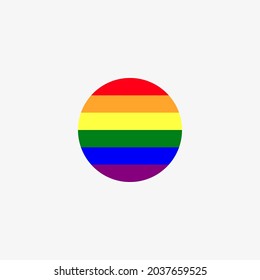 Bandera del círculo LGBTQ+ con fondo blanco