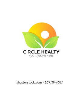 circle Life logo vector concept, icon, element, and template for company