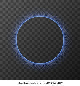 Circle of life . Sacred Geometry on transparent background. Vector Illustration. EPS 10