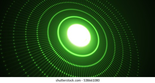 Circle light effect. Abstract background. Vector graphic design.