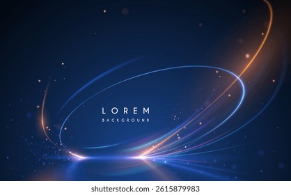 Circle light effect with sparks