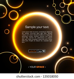 Circle of light for text