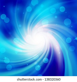 Circle light twist and bokeh background. EPS 10 vector file included