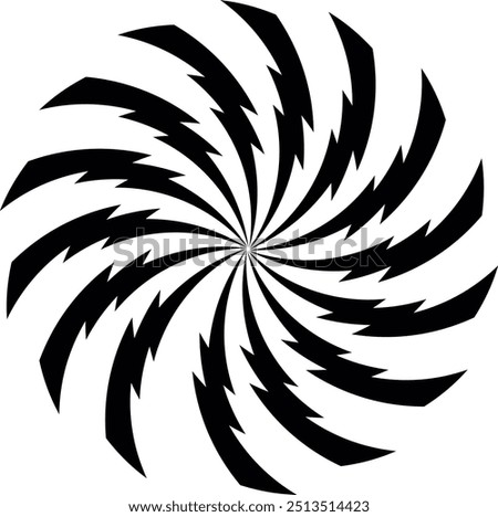 Circle Lightning bolt icons isolated on white background. Black flash symbol, thunderbolt vector illustration.