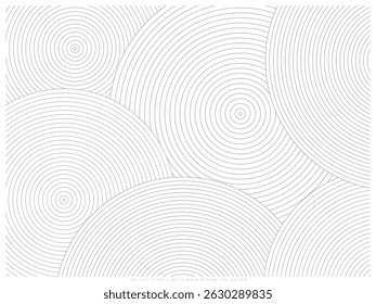 Circle line abstract black and white background for making design