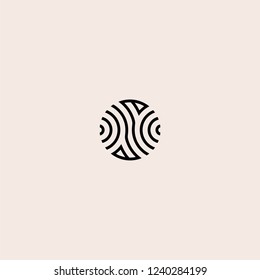circle line abstract logo vector inspiration