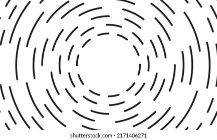 Circle Line Black Swirl Burst White Background, Swirl Circle Art Line Spiral Shape, Cycle Spiral Shape  Technology Concept, Ripple Lines Graphic Circle Round, Wave Line Twist And Motion Effect Vector