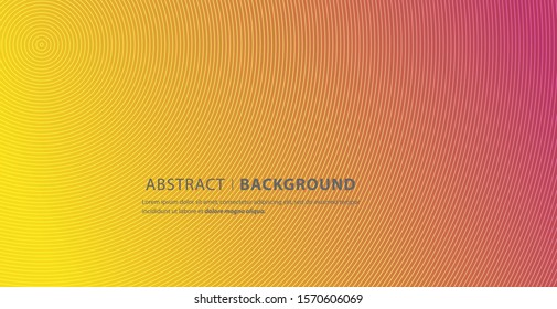 Circle line colorful halftone gradients background. Round for design elements in concept of technology, science or modern. Eps10 vector