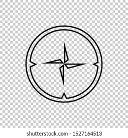 circle line compass icon symbol design vector illustration
