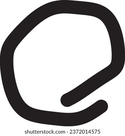 Circle line with editable format. Vector illustration, black color.