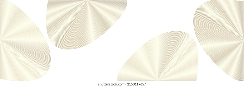 Circle line gold color background. Abstract round pattern