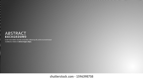 Circle line halftone gradients background. Round for design elements in concept of technology, science or modern. Eps10 vector