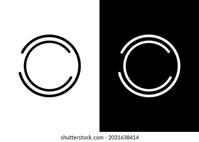 Circle line for logo design concept. Very suitable in various business purposes, also for icon, symbol and many more.