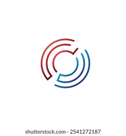 circle line logo search web design illustration technology