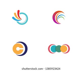 Circle line  Logo Template vector icon design