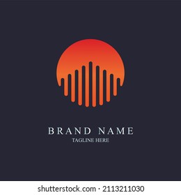 circle line modern logo icon template design for brand or company and other