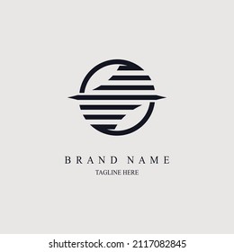 circle line modern logo icon template design for brand or company and other