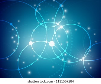 circle line pattern abstract technology background
