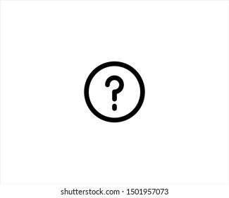 circle line question icon vectors - eps10