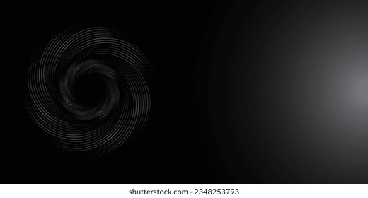 Circle line round frame, dynamic vector AI science technology music concept line