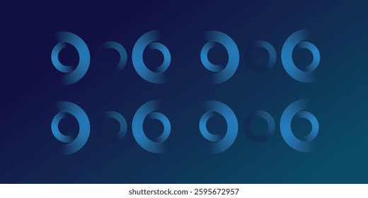 Circle Line round frame, dynamic vector AI Technology science music concept line.background eps10