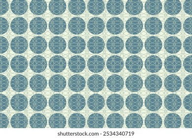 Formas de línea circular patrón de repetición abstracto sin fisuras