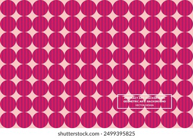 Circle and Line Shapes and Designs Red Colors Geometric Pattern Abstract Pattern Seamless Pattern