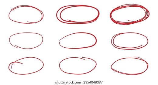 Circle line sketch icon in hand drawn style. Circular scribble doodle vector illustration on isolated background. Pencil or pen bubble sign business concept.