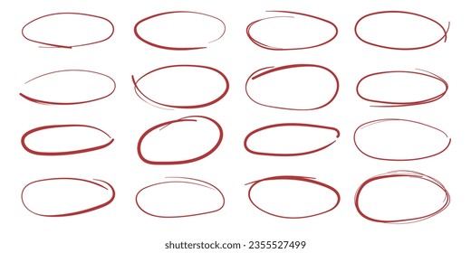 Circle line sketch icon in hand drawn style. Circular scribble doodle vector illustration on isolated background. Pencil or pen bubble sign business concept.