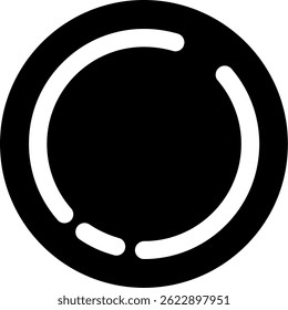 Circle Line vector Icon Design