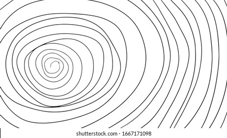 circle line as vector illustration on white background 