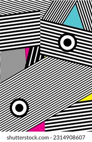 circle lines bold shape patterns colorfull
