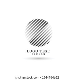Circle Lines Graphic Logo. Symbol & Icon Vector Template.