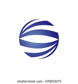 Circle lines logo design.
