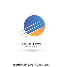 Circle Lines Logo. Symbol & Icon Vector Template.
