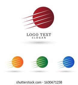 Circle Lines Logo. Symbol & Icon Vector Template.