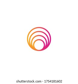 circle lines logo, symbol, circle lines icon