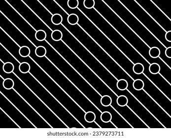 Patrón de motivos de círculo y líneas, puede utilizarse para el fondo, la moda, la tela, el textil, el papel tapiz, la cubierta, el mosaico, el patrón de alfombras, el envolvimiento y o para el elemento de diseño gráfico. Ilustración vectorial