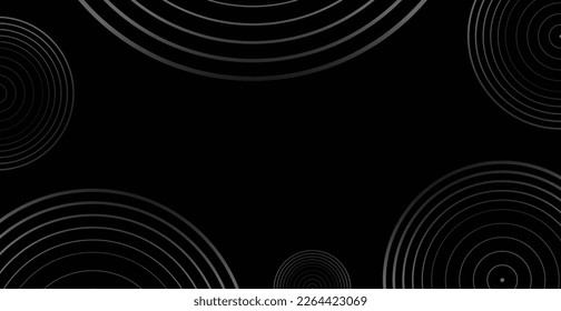 Circle Lines Pattern Abstract Background. Technology. Vector Illustration