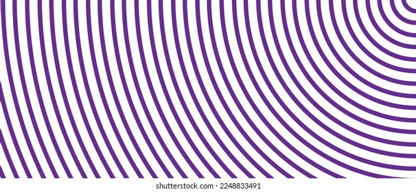 Circle lines pattern on white background. Circle lines pattern for backdrop, brochure, wallpaper template. Realistic lines with repeat circles texture. Simple geometric background, vector illustration