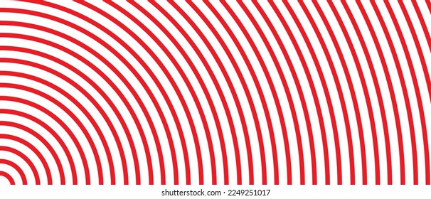 Circle lines pattern on white background. Circle lines pattern for backdrop, brochure, wallpaper template. Realistic lines with repeat circles texture. Simple geometric background, vector illustration