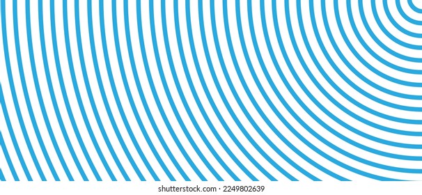 Circle lines pattern on white background. Circle lines pattern for backdrop, brochure, wallpaper template. Realistic lines with repeat circles texture. Simple geometric background, vector illustration