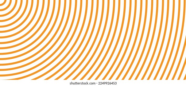 Circle lines pattern on white background. Circle lines pattern for backdrop, brochure, wallpaper template. Realistic lines with repeat circles texture. Simple geometric background, vector illustration