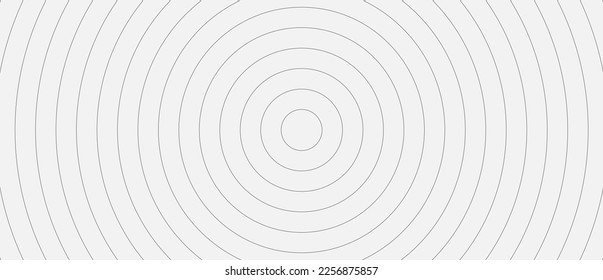 Circle lines pattern on white background. Circle lines pattern for backdrop, brochure, wallpaper template. Realistic lines with repeat circles texture. Simple geometric background, vector illustration
