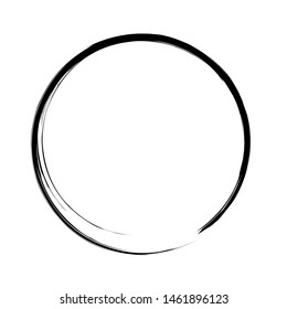 Circle lines sketch. Round vector illustration