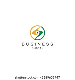 Circle link connection logo design vector editable brand identity image