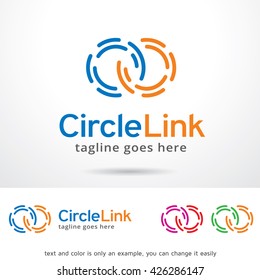 Circle Link Logo Template Design Vector 