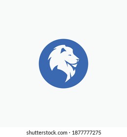Circle Lion Head Logo Designs