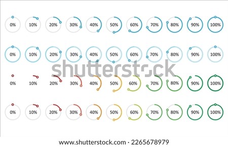 circle loading or progress bar icons symbol sign, vector illustration